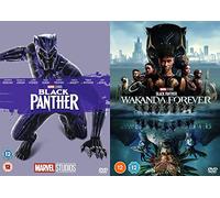 Black Panther 1-2 Collection DVD - Black Panther / Black Panther - Wakanda Forever DVD - Marvel Studios Black Panther 2 Film Collection DVD