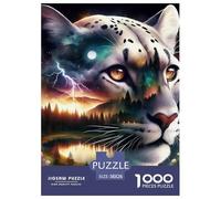 Black Panther 1000 Pezzi Jungle Animals Puzzle Classici Impegnativo E Difficile Per Qualità Premium Per Adulti E Ragazzi Collection Puzzle Per Gioco Familiare, Festa Aziendale Regalo Giocattolo Color