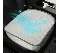 Black Panther Coprisedile Anteriore Inferiore Auto in Seta Ghiacciata - Protezione Traspirante e Comfort per Tutte le Stagioni | Vestibilità Universale | Installazione Facile (Bianco)