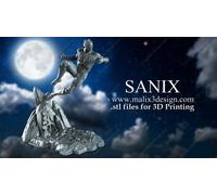 Black Panther Impressione 3D Resina Dimensione 25CM (Non Pitturato)