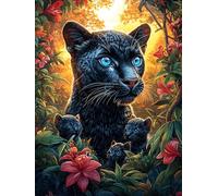 Black Panther in A Magical Forest Rompicapo 1000 Pezzi Leonardo Da Vinci Per Adulti Wildlife Pet Cartone Rigido Ultima Cena Per Collezione E Regalo Da Passatempo Migliore Vendita 1000 PCS