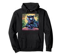 Black Panther Occhiali da Sole Ragazza Ragazzo Vintage Black Panther Party Felpa con Cappuccio