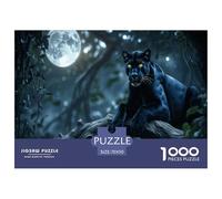 Black-panther-on-the-tree Puzzle Giochi 1000 Pezzi Regalo Per Amore E Amico Arte Interesting Puzzle Adulti Foto 70x50cm/1000pcs