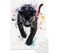 Black Panther Puzzle 1000 Pezzi Adulti, Allenamento Mentale, Attività Collettiva, Oggetto Decorativo, Idea Regalo Originale 1000pcs (75x50cm)
