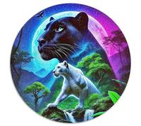 Black Panther Puzzle 1000 Pezzi Per Adulti E Ragazzi Confezione Di Alta Qualità Colorato Big Cat Splendido Puzzle Regalo Creativo Per Il Relax 1000pcs (67.5x67.5cm)