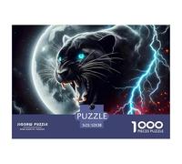 Black Panther, Puzzle Da 1000 Pezzi, Passatempo Condiviso Che Sviluppa Pazienza, Scambio E Collaborazione, Ideale Per Famiglie O Gruppi Di Amici, Adatto A Partire Dai 12 Anni, 52x38cm/1000pcs