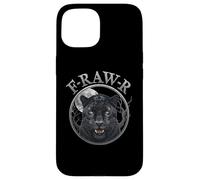Black Panther, R-Raw-R Black Tiger Gothic Funny Jaguar Humor Custodia per iPhone 15