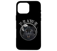 Black Panther, R-Raw-R Black Tiger Gothic Funny Jaguar Humor Custodia per iPhone 16 Pro Max