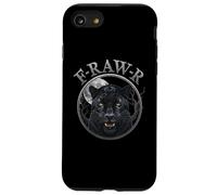 Black Panther, R-Raw-R Black Tiger Gothic Funny Jaguar Humor Custodia per iPhone SE (2020) / 7/8