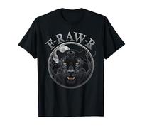 Black Panther, R-Raw-R Black Tiger Gothic Funny Jaguar Humor Maglietta