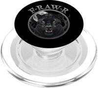 Black Panther, R-Raw-R Black Tiger Gothic Funny Jaguar Humor PopSockets PopGrip per MagSafe