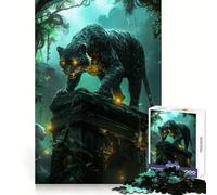 Black Panther su antiche rovine Puzzle da 1000 pezzi per ragazzi Potere mentale Attività rilassante Bordi uniformi (38x52cm)