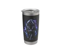 Black Panther Viola Art Design Bicchiere termico in acciaio inox doppia parete