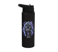 Black Panther Viola Art Design Stainless Steel Insulated Water Bottle