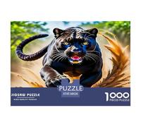 Black Panther1000 Pezzi Puzzle CittàAnimal Black Panther Divertimento Per Adulti Puzzle Animali Divertenti Per Uomo E Donna Regalo Giocattolo Colorato Per La Famiglia38x26cm/1000pcs