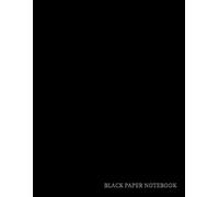 Black Paper Dot Grid Notebook: Dotted Bullet Journal Notebook for gel pens