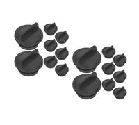Black Patio Table Umbrella Hole Cap with Reinforced Stability and Water Drainage