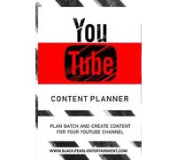 Black Pearl Entertainment The YouTube Content Planner (Tascabile)