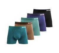 Black Pearls Micro Modal Boxer Shorts for Men, Fly Opening, Silky Texture, Tagless And Comfy Underwear for Everyday Activity (DE/NL/SE/PL, Alfa, L, Regelbunden, Regelbunden, 5-Pack (Mixed Colors))