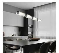 Black Pendant Lights For Kitchen Dining Table Lamp Led Glass Decoration Dimmable With Remote Modern Lamps Chandelier Dining Room