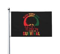 Black People Have History In Pain And Survival Flag Con 2 Occhielli Bandiere Resistente Alle Intemperie Bandiera Da Giardino Per Decorazione Esterno Balcone 90X150Cm