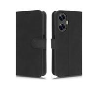 (Black) Phone Leather Case compatible Realme C55 , Stand Wallet Anti-scratch Phone Cover