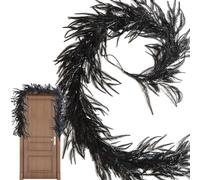 Black Pine Decorations, Halloween Garland Clearance, Artificial Fall Decoration, Halloween Home Decor, 270 cm, / 106.3in, Artificial Fall Decorations for Spooky Home Atmosphere