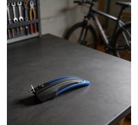 Black Plastic Bicycle Mudguards Front Rear 54cm(blue) | Extended design, extra mud coverage, 700c compatible, keeps per rider clean, rainy weather essential