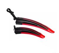 Black Plastic Bicycle Mudguards Front Rear 54cm(red) | Extended design, extra mud coverage, 700c compatible, keeps per rider clean, rainy weather essential