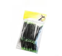 Black Plastic Sea Fishing Line Separator 20pcs Rig Spreader | 20-piece bulk pack, prevents line tangles, smooth through-tube design, ideal for multi-hook rigs, saltwater resistant