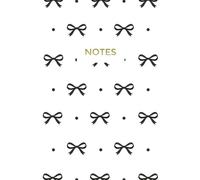 Black Polka Dot and Bow Notebook: Elegant Coquette Aesthetic College Ruled Lined Journal for Girls & Women, Preppy School Supplies & Cute Office Stationery, 6x9 Inch, 120 Pages