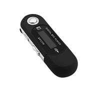 (Black) Portable USB MP3 Player 8GB Player HiFi Stereo Sound MP3 Music Player Beautiful USB MP3 Player Exquisite Workmanship Silver