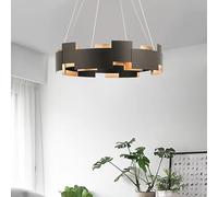 Black Postmodern Creative Ceiling Chandelier Scandinavian Style Hanging Lamp for Living Room Bedroom Led Lustres