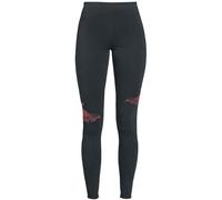 Black Premium by EMP Donna Leggings Neri con Stampa XL