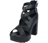 Black Premium by EMP Donna Tacchi Alti Neri con Cinturini EU39