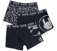 Black Premium by EMP Uomo Boxer Grigio-Nero in Confezione Tripla XXL