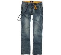 Black Premium by EMP Uomo Jeans Blu con Aspetto sfumato, Effetti Distrutti e Tasche pratiche da 5 Tasche W36L34