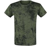 Black Premium by EMP Uomo Maglietta Basic Verde S