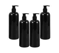 Black Press Pump Bottle Emulsion Bottle for Storage 8Pcs Refillable Travel Set