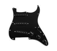 Black Prewired SSS Guitar Pickguard 11 Fori Caricati Alnico 5 Pickup Single Coil Sfalsati 50/50/52mm Per Chitarra Elettrica ST