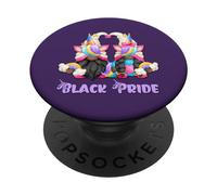 Black Pride Design For Women With Cute Unicorn Gnomes PopSockets PopGrip Adesivo