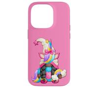Black Pride Unicorn For Afro American Women Melanin Gnome Custodia per iPhone 14 Pro
