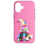 Black Pride Unicorn For Afro American Women Melanin Gnome Custodia per iPhone 16