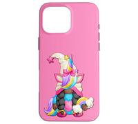 Black Pride Unicorn For Afro American Women Melanin Gnome Custodia per iPhone 16 Pro Max