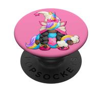 Black Pride Unicorn For Afro American Women Melanin Gnome PopSockets PopGrip Adesivo
