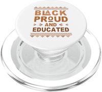 Black Proud and Educated Celebrating Black History Month PopSockets PopGrip per MagSafe