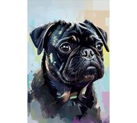 Black Pug Notebook: Journal, Diary, dog notebook: A wonderful gift for family, friends, loved ones, kids, dog lovers, pug admirers, dog parents, small dogs
