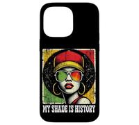 Black Queen Afro Woman My Shade Is History Melanin Pride Custodia per iPhone 14 Pro Max