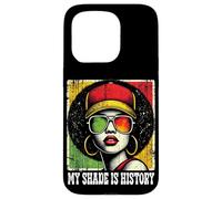 Black Queen Afro Woman My Shade Is History Melanin Pride Custodia per iPhone 15 Pro