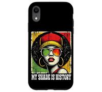 Black Queen Afro Woman My Shade Is History Melanin Pride Custodia per iPhone XR